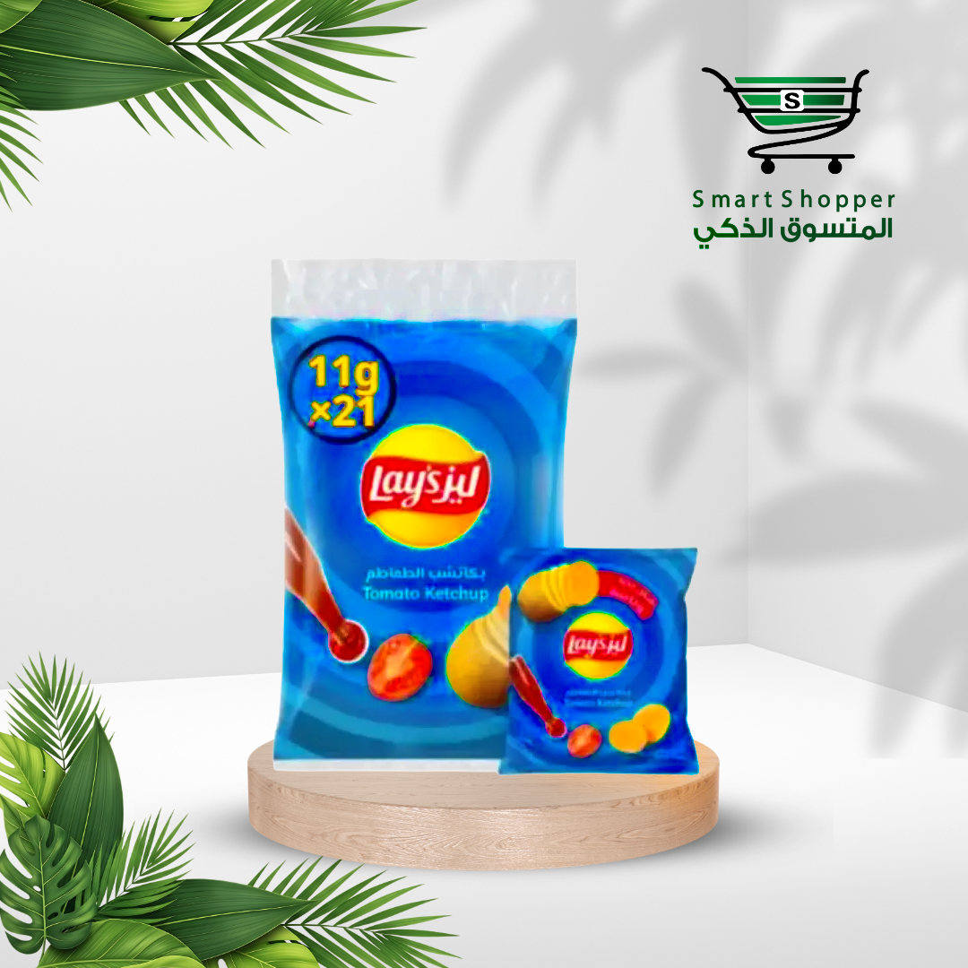 ليز بالكاتشب 11 جرام *21حبة